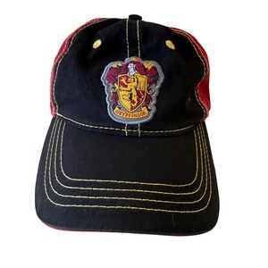 Harry Potter Gryffindor Hat Unisex OSFA Black Red Good Snapback Crest Cap